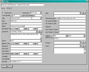 Click for larger image Tag editor screenshot
